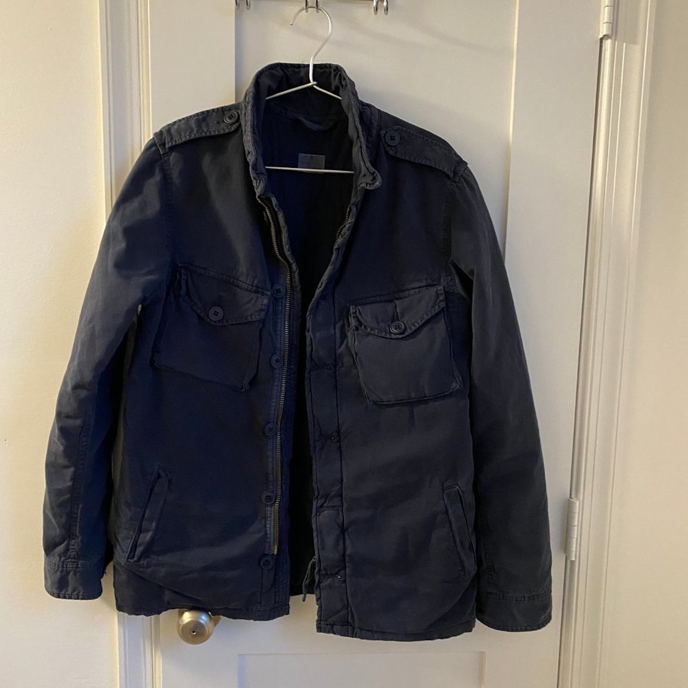 Hartford Military Field Jacket - Navy - Small